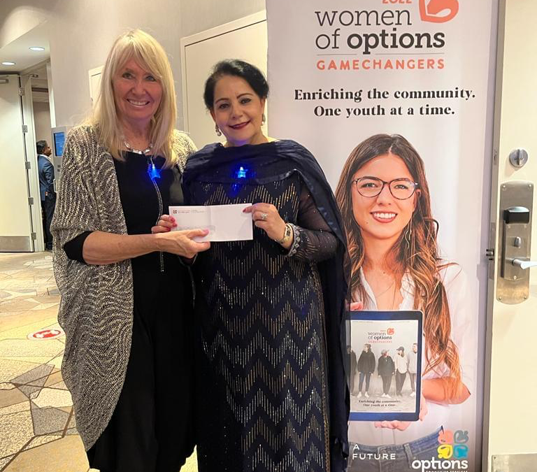 Thank you for you support Khalsa Credit Union and Maninder Grewal , one of our Women of Options!